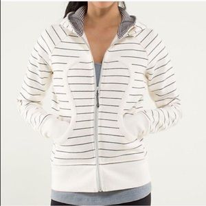 RARE 🦄 Lululemon Quiet Stripe Scuba Hoodie jacket